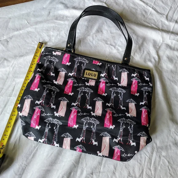 LuLu Guiness London Black Handbag - Picture 2 of 4